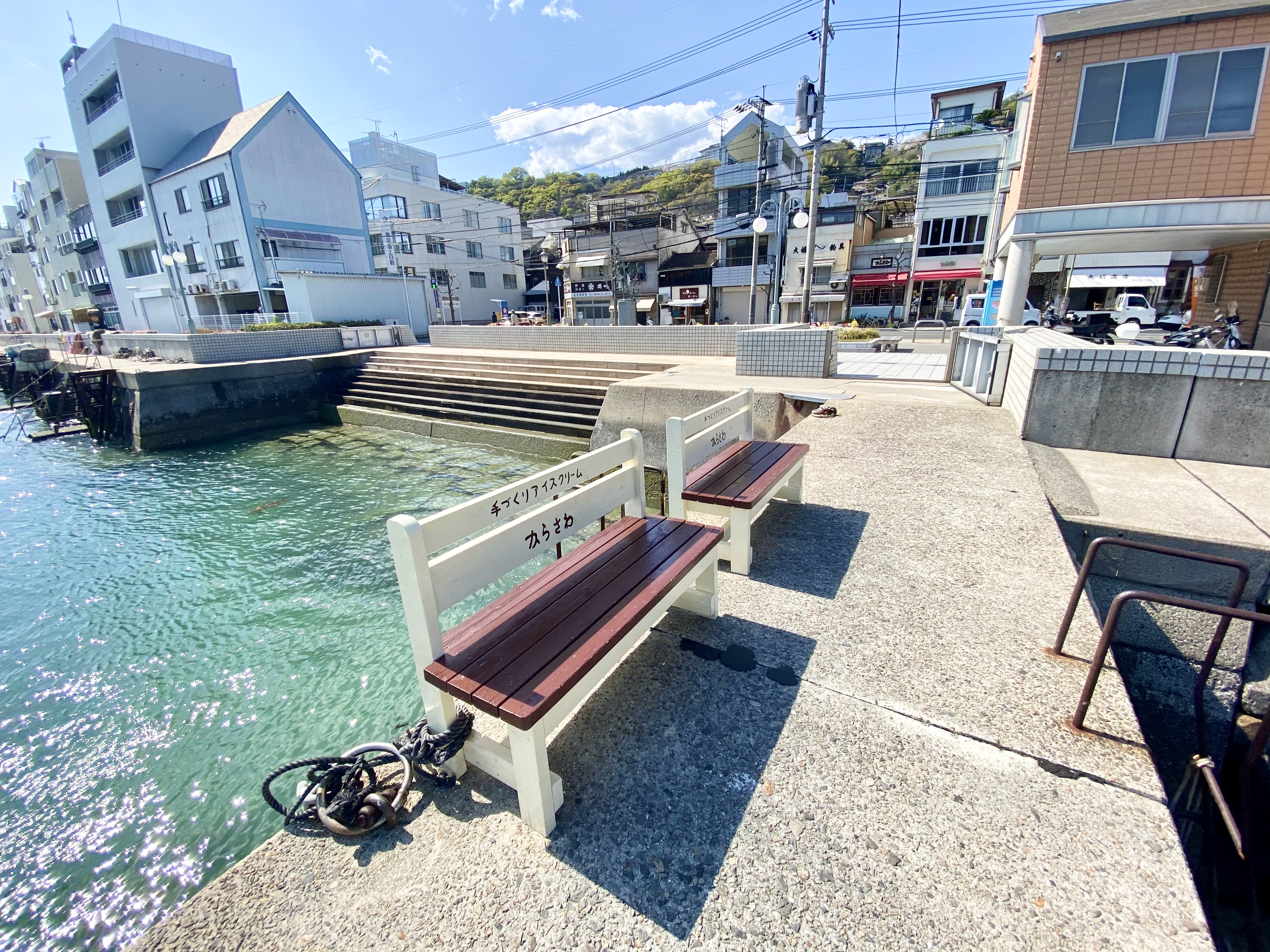 尾道の海沿いの写真